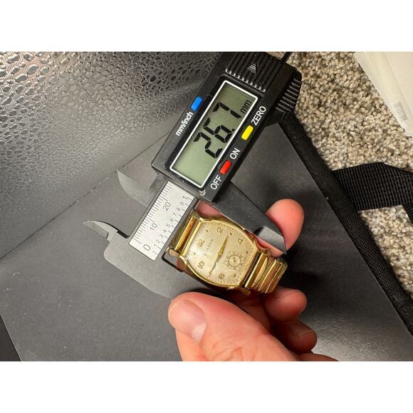 Vtg 1947 Bulova Signe Men's Mechanical Manual Wristwatch Swiss 10k RGP 26.7mm - Picture 12 of 13